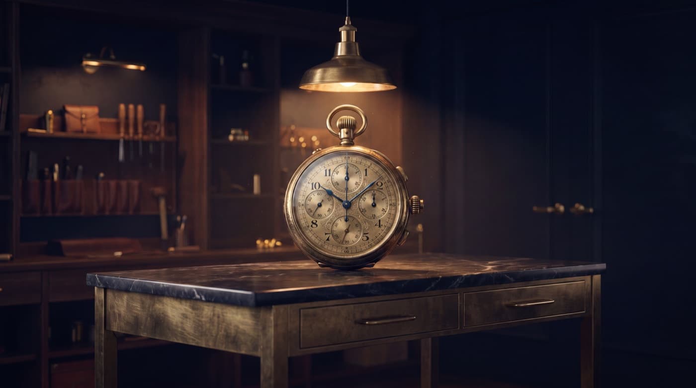 Montre-chronographe de précision, symbole du reporting régulier